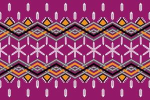 Geometric pattern  on pink backgroud. Designed for carpets, fabrics, tiles, etc. vector