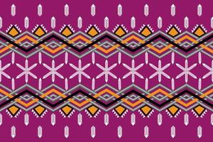 Geometric pattern  on pink backgroud. Designed for carpets, fabrics, tiles, etc. vector