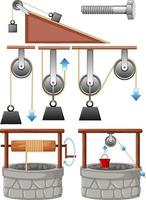 Set of equipment needed for science experiment vector