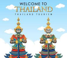 Demonios gigantes Tailandia atracción y paisaje icono