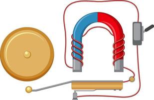 Electric bell experiment with magnet vector