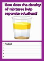 Science Experiment Log Worksheet vector
