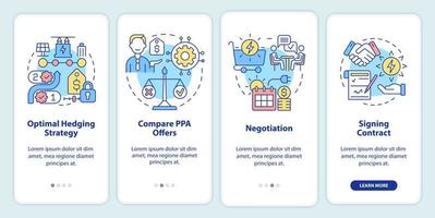 PPA work onboarding mobile app screen vector