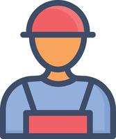 worker vector illustration on a background.Premium quality symbols. vector icons for concept and graphic design.