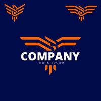 Eagle, Falcon or Hawk Bird logo vector