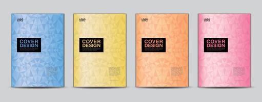 Polygon Cover design template vector, Business annual report cover design, flyer template, Brochure cover, book, presentation