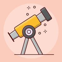 telescope vector illustration on a background.Premium quality symbols. vector icons for concept and graphic design.