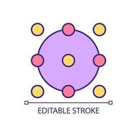 Graphic design element RGB color icon vector