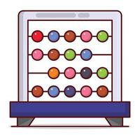 abacus vector illustration on a background.Premium quality symbols. vector icons for concept and graphic design.