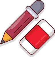 pencil eraser vector illustration on a background.Premium quality symbols. vector icons for concept and graphic design.