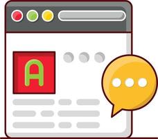 webpage vector illustration on a background.Premium quality symbols. vector icons for concept and graphic design.