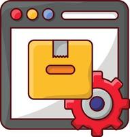 webpage vector illustration on a background.Premium quality symbols. vector icons for concept and graphic design.