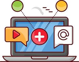 laptop vector illustration on a background.Premium quality symbols. vector icons for concept and graphic design.
