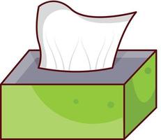 tissue box vector illustration on a background.Premium quality symbols. vector icons for concept and graphic design.