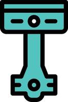 piston vector illustration on a background.Premium quality symbols. vector icons for concept and graphic design.