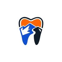 illustration logo dental for healthy vector