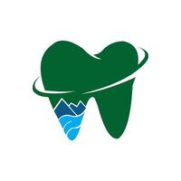 illustration logo dental for healthy vector