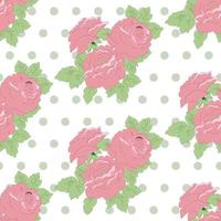 Seamless pattern of roses vector