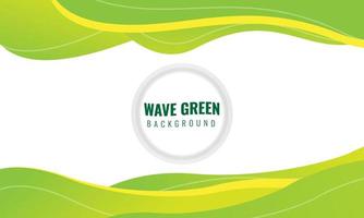 Green Wave Background Vector free