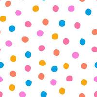 Seamless Polka Dot pattern. Abstract texture with paper cut small circles. Dotted background. vector