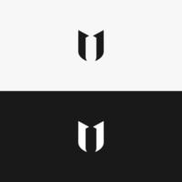Letter U logo design for company vector