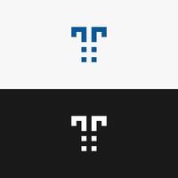 diseño de logotipo de letra t para empresa vector