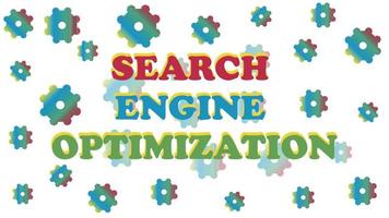 Vector Phrase of Search Engine Optimization With Gradient Colors