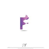Modern Letter F Logo Design vector