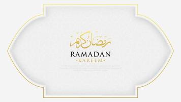 Elegant ramadan kareem background with islamic pattern vector