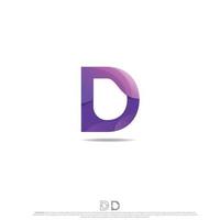 Modern Letter D Logo Design vector