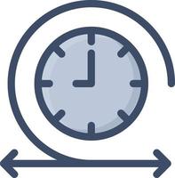 ilustración de vector de tiempo en un fondo. símbolos de calidad premium. iconos vectoriales para concepto y diseño gráfico.