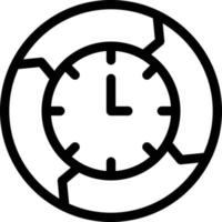 ilustración de vector de tiempo en un fondo. símbolos de calidad premium. iconos vectoriales para concepto y diseño gráfico.