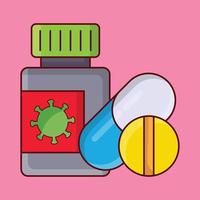 pills vector illustration on a background.Premium quality symbols. vector icons for concept and graphic design.