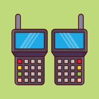 walkie vector illustration on a background.Premium quality symbols. vector icons for concept and graphic design.