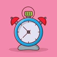 ilustración de vector de alarma en un fondo. símbolos de calidad premium. iconos vectoriales para concepto y diseño gráfico.