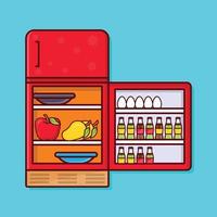 fridge vector illustration on a background.Premium quality symbols. vector icons for concept and graphic design.