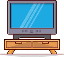 ilustración de vector de tv en un fondo. símbolos de calidad premium. iconos vectoriales para concepto y diseño gráfico.