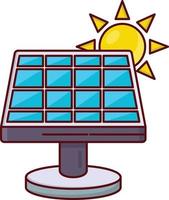 ilustración de vector solar en un fondo. símbolos de calidad premium. iconos vectoriales para concepto y diseño gráfico.