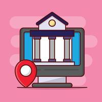 online location vector illustration on a background.Premium quality symbols. vector icons for concept and graphic design.