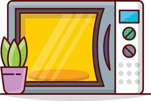 microwave vector illustration on a background.Premium quality symbols. vector icons for concept and graphic design.
