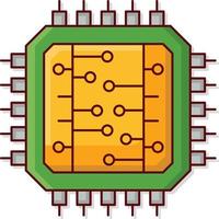 Ilustración de vector de chip en un fondo. Símbolos de calidad premium. iconos vectoriales para concepto y diseño gráfico.