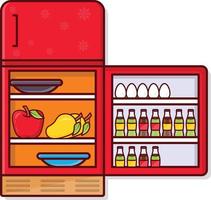 fridge vector illustration on a background.Premium quality symbols. vector icons for concept and graphic design.