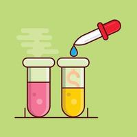 test tube vector illustration on a background.Premium quality symbols. vector icons for concept and graphic design.