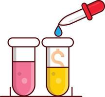 test tube vector illustration on a background.Premium quality symbols. vector icons for concept and graphic design.