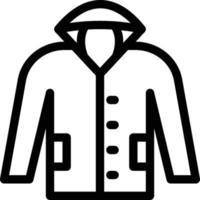 ilustración de vector de chaqueta en un fondo. símbolos de calidad premium. iconos vectoriales para concepto y diseño gráfico.