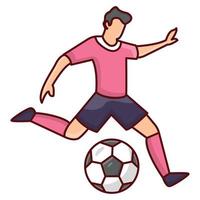 ilustración de vector de fútbol en un fondo. símbolos de calidad premium. iconos vectoriales para concepto y diseño gráfico.