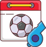 ilustración de vector de fútbol en un fondo. símbolos de calidad premium. iconos vectoriales para concepto y diseño gráfico.