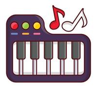 ilustración de vector de piano en un fondo. símbolos de calidad premium. iconos vectoriales para concepto y diseño gráfico.