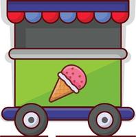 cone stall vector illustration on a background.Premium quality symbols. vector icons for concept and graphic design.
