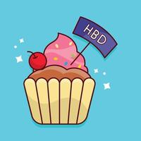 muffin cake vector illustration on a background.Premium quality symbols. vector icons for concept and graphic design.